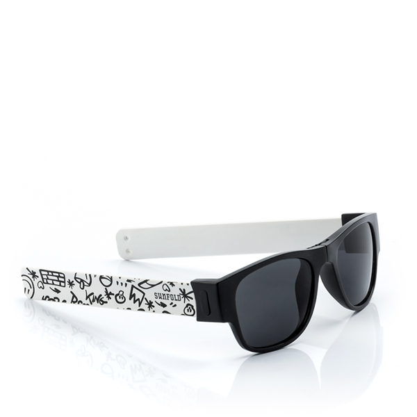 Gafas de sol enrollables Street - Blanca-Negro X